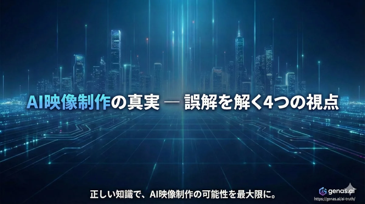 AI映像制作の真実